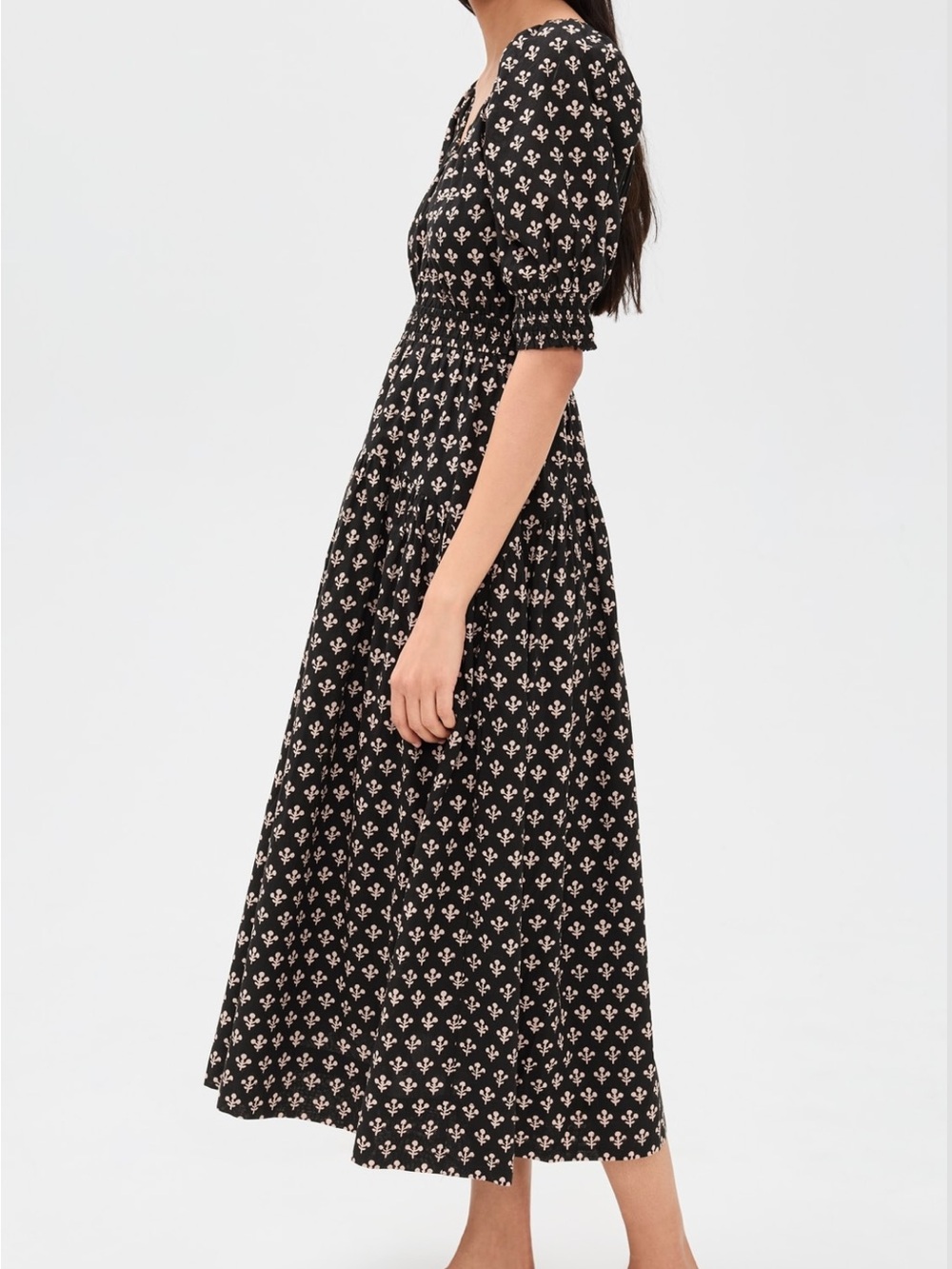 Marea by Liz joy- Abby dress black Marea flower